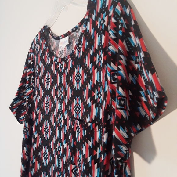 NWT Lularoe Carly Aztec Print Dress XL - Picture 4 of 7